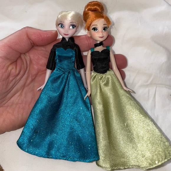 Disney World Theme Park Frozen Elsa And Anna Mini Dolls - Picture 6 of 17